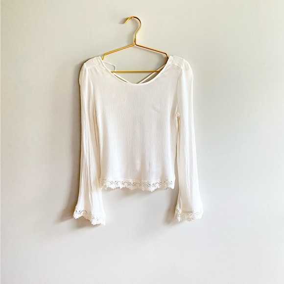 CROPP White Textured Blouse - Picture 1 of 4